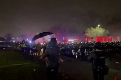 Полиция Миннесоты начала шумовыми гранатами разгонять протестующих - mk.ru - шт. Миннесота - Бруклин-Сентер