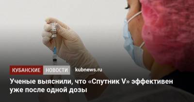 Ученые выяснили, что «Спутник V» эффективен уже после одной дозы - kubnews.ru - Аргентина