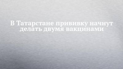 Дмитрий Лопушов - В Татарстане прививку начнут делать двумя вакцинами - chelny-izvest.ru - респ. Татарстан