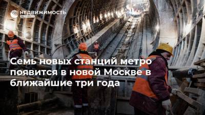 Владимир Жидкин - Семь новых станций метро появится в новой Москве в ближайшие три года - realty.ria.ru - Москва