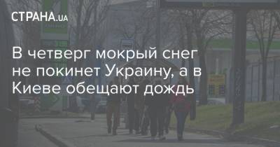 Наталья Диденко - В четверг мокрый снег не покинет Украину, а в Киеве обещают дождь - strana.ua - Киев