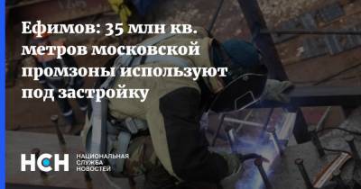 Владимир Ефимов - Ефимов: 35 млн кв. метров московской промзоны используют под застройку - nsn.fm - Москва