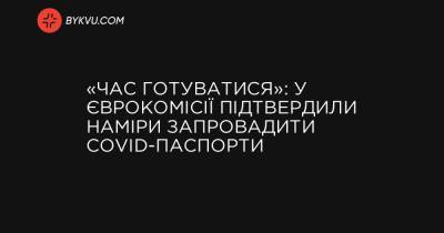 «Час готуватися»: у Єврокомісії підтвердили наміри запровадити COVID-паспорти - bykvu.com - Украина - деревня Ляйєн