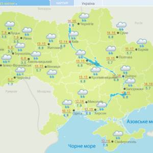 Завтра в Украине ожидается дождь и мокрый снег: карта - reporter-ua.com - Украина