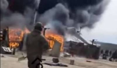 «Благодатный огонь», сошедший на полевой лагерь ВС РФ возле границы Украины, показали в сети (ВИДЕО) - lenta.ua - Россия - Воронежская обл.