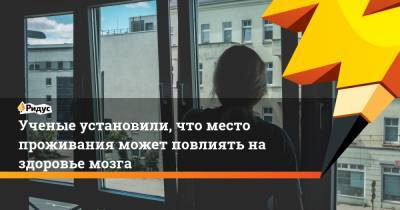 Ученые установили, что место проживания может повлиять на здоровье мозга - ridus.ru