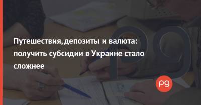 Путешествия, депозиты и валюта: получить субсидии в Украине стало сложнее - thepage.ua