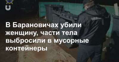В Барановичах убили женщину, части тела выбросили в мусорные контейнеры - news.tut.by