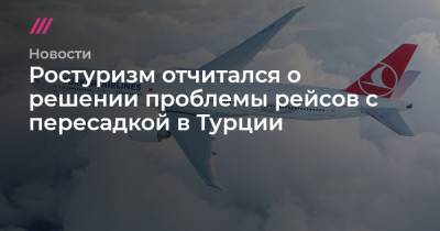 Ростуризм отчитался о решении проблемы рейсов с пересадкой в Турции - tvrain.ru - Москва - Египет - Грузия - Турция - Стамбул - Танзания