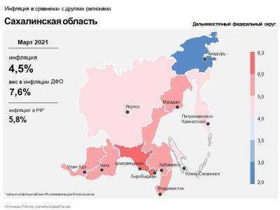 Годовая инфляция в Сахалинской области в марте составила 4,5% - sakhalin.info - окр. Дальневосточный - Сахалинская обл.