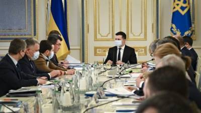 Владимир Зеленский - Ангела Меркель - Эмануэль Макрон - СНБО рассмотрел семь вопросов, в частности относительно ситуации на Донбассе, — Зеленский - hubs.ua