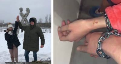 Влюбленные украинцы сковали себя цепью: как сложилась их судьба спустя два месяца - politeka.net - Харьков