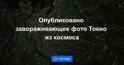 Сергей Кудь-Сверчков - Анна Лысенко - Опубликовано завораживающее фото Токио из космоса - news.mail.ru - Токио - Япония - Барнаул - Магадан - Кемерово - Курильск