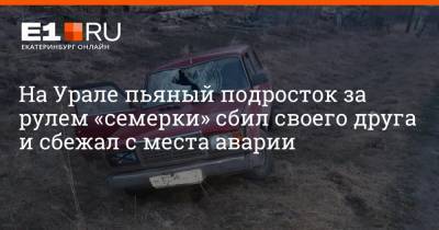 На Урале пьяный подросток за рулем «семерки» сбил своего друга и сбежал с места аварии - e1.ru - Екатеринбург - Свердловская обл.