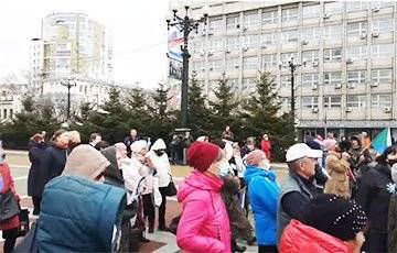 Сергей Фургал - В центре Хабаровска прошел первый в этом году митинг в поддержку Фургала - charter97.org - Москва - Хабаровский край - Хабаровск