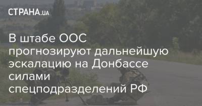 В штабе ООС прогнозируют дальнейшую эскалацию на Донбассе силами спецподразделений РФ - strana.ua - Донбасс