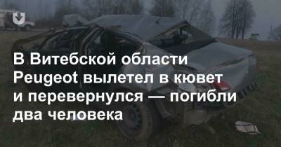 В Витебской области Peugeot вылетел в кювет и перевернулся — погибли два человека - news.tut.by