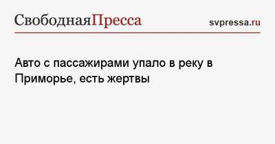Авто с пассажирами упало в реку в Приморье, есть жертвы - svpressa.ru - Приморье край - Ростовская обл. - Новочеркасск