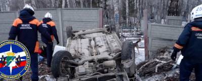 На въезде в Новосибирск иномарка вылетела с дороги и перевернулась - runews24.ru - Новосибирск