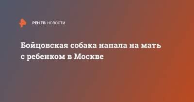 Бойцовская собака напала на мать с ребенком в Москве - ren.tv - Москва