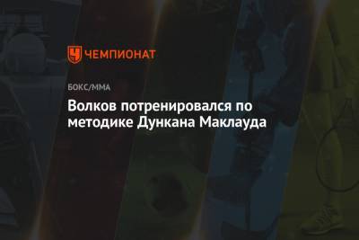 Александр Волков - Волков потренировался по методике Дункана Маклауда - championat.com