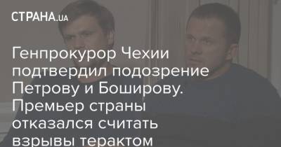 Сергей Скрипаля - Андрей Бабиш - Генпрокурор Чехии подтвердил подозрение Петрову и Боширову. Премьер страны отказался считать взрывы терактом - strana.ua - Англия - Чехия