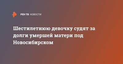 Шестилетнюю девочку судят за долги умершей матери под Новосибирском - ren.tv - Новосибирск - Новосибирская обл.