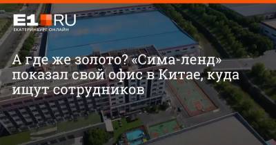 А где же золото? «Сима-ленд» показал свой офис в Китае, куда ищут сотрудников - e1.ru - Екатеринбург