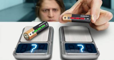 Сколько весит заряженная и разряженная батарейка: Эксперименты - techno.bigmir.net