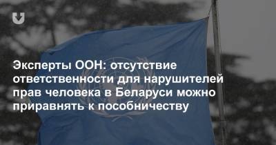 Эксперты ООН: отсутствие ответственности для нарушителей прав человека в Беларуси можно приравнять к пособничеству - news.tut.by