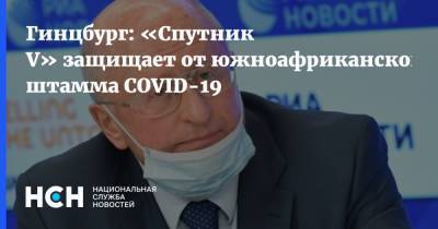 Александр Гинцбург - Виктор Зуев - Гинцбург: «Спутник V» защищает от южноафриканского штамма COVID-19 - nsn.fm