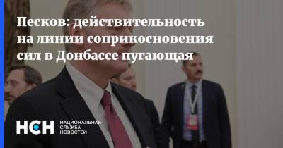Владимир Зеленский - Дмитрий Песков - Ллойд Остин - Песков: действительность на линии соприкосновения сил в Донбассе пугающая - nsn.fm - Украина - Киев - Вашингтон - Донбасс