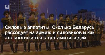 Силовые аппетиты. Сколько Беларусь расходует на армию и силовиков и как это соотносятся с тратами соседей - news.tut.by