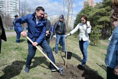 Евгений Первышов - Глава Краснодара посадил деревья в двух городских парках - kuban.mk.ru - Краснодар