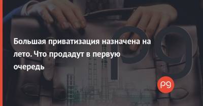 Денис Шмыгаль - Дмитрий Сенниченко - Большая приватизация назначена на лето. Что продадут в первую очередь - thepage.ua - Киев