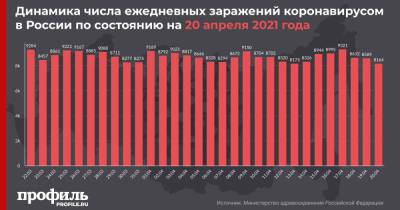 В России выявили 8164 новых случая COVID-19 - profile.ru - Москва - Россия - Санкт-Петербург - Московская обл.