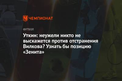 Василий Уткин - Михаил Вилков - Ашот Хачатурянц - Уткин: неужели никто не выскажется против отстранения Вилкова? Узнать бы позицию «Зенита» - championat.com