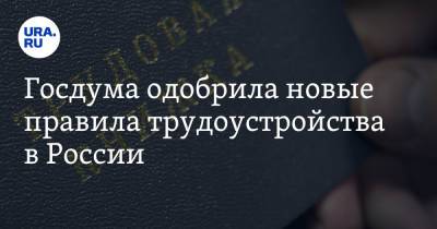 Андрей Исаев - Госдума одобрила новые правила трудоустройства в России - ura.news