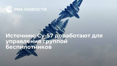 Источник: Су-57 доработают для управления группой беспилотников - ria.ru - Москва - Россия