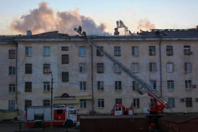 Утром в Архангельске горела крыша многоэтажного дома - arh.mk.ru - Архангельск