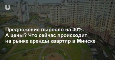 Предложение выросло на 30%. А цены? Что сейчас происходит на рынке аренды квартир в Минске - news.tut.by - Минск - Строительство