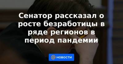 Сенатор рассказал о росте безработицы в ряде регионов в период пандемии - smartmoney.one - Санкт-Петербург
