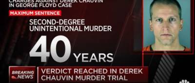 Джордж Флойд - Дерек Шовин - В США суд присяжных вынес приговор убийце Джорджа Флойда - w-n.com.ua