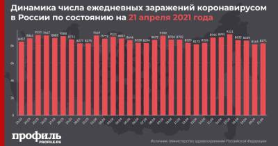 В России выявили 8271 новый случай заражения COVID-19 - profile.ru - Москва - Россия - Санкт-Петербург - Московская обл.