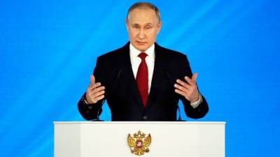 Владимир Путин - Дмитрий Песков - Послание Владимира Путина Федеральному собранию 2021 — прямая трансляция - 5-tv.ru - Россия
