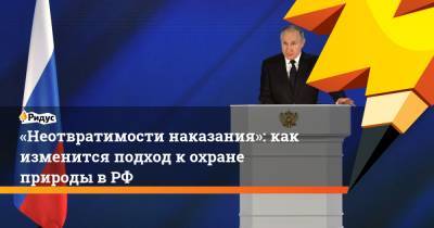 Владимир Путин - «Неотвратимости наказания»: как изменится подход кохране природы вРФ - ridus.ru - Экология