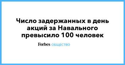 Алексей Навальный - Число задержанных в день акций за Навального превысило 100 человек - forbes.ru - Санкт-Петербург - Нижний Новгород - Барнаул - Иркутск - Братск