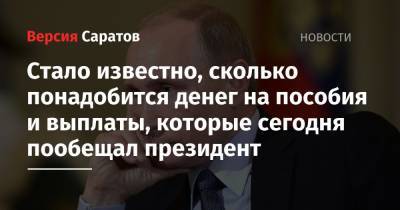 Владимир Путин - Антон Котяков - Стало известно, сколько понадобится денег на пособия и выплаты, которые сегодня пообещал президент - nversia.ru