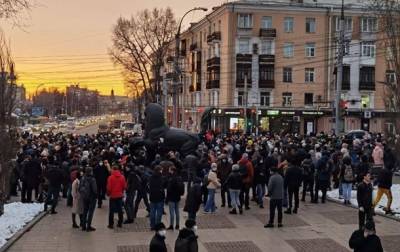 В РФ на акциях поддержки Навального задержали более 100 человек - korrespondent.net - Москва - Россия - Санкт-Петербург - Владимирская обл. - Барнаул - Хабаровск - Томск - Южно-Сахалинск