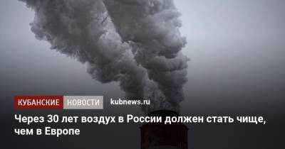 Владимир Путин - Через 30 лет воздух в России должен стать чище, чем в Европе - kubnews.ru - Краснодарский край - Экология